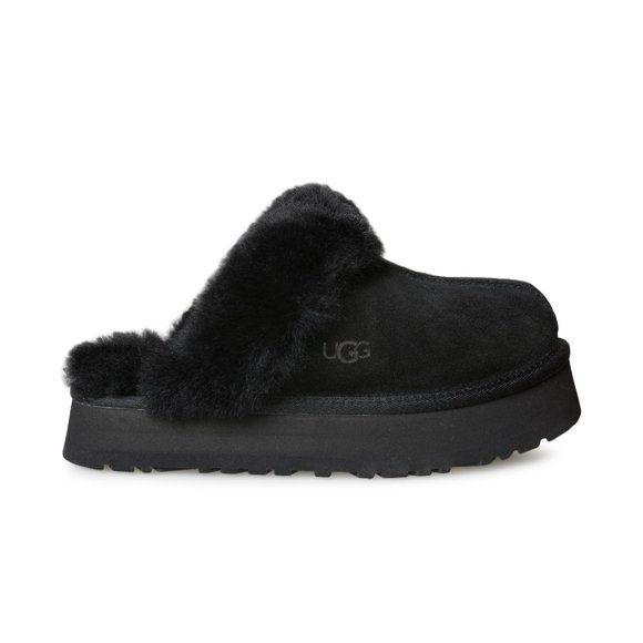 UGG Shoes - UGG Disquette Black Slippers - Women's